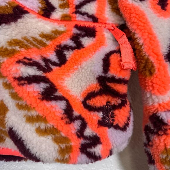 Free People Hit The Slopes Jacket Womens XS Fleece Deco Boho Cozy FP Movement - Picture 6 of 13